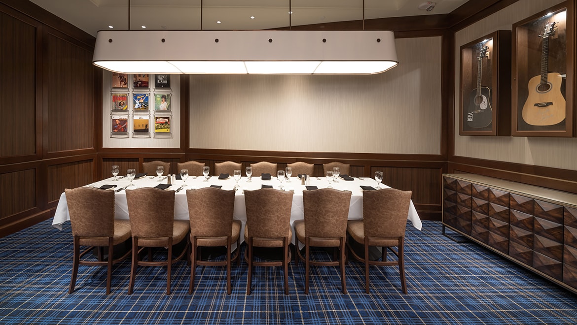 Private dining room.