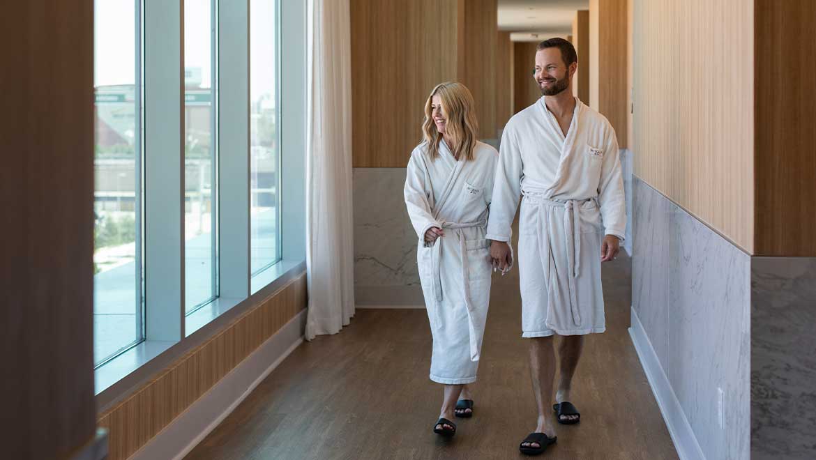 couple at a spa