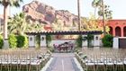 Wedding ceremony with Camelback Mountain backdrop