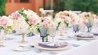 Wedding reception table decor