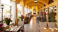 Montelucia Resort patio with seating 