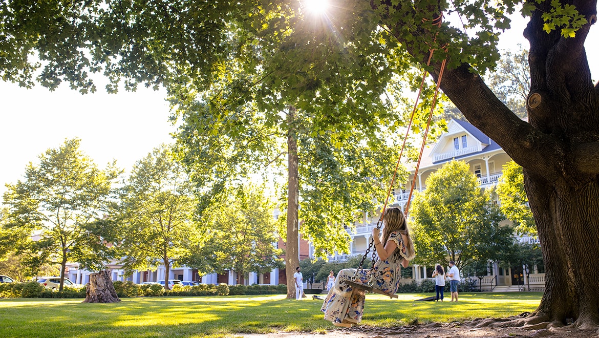Girl on swing - Omni Bedford springs 