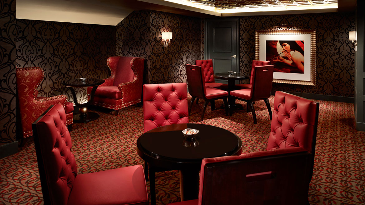 William Penn Hotel speakeasy bar seating in Pittsburgh