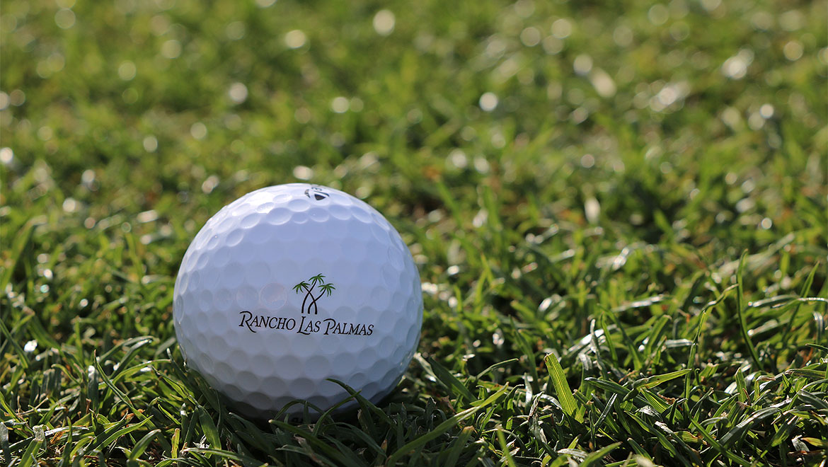 Omni Rancho Las Palmas logo golf ball