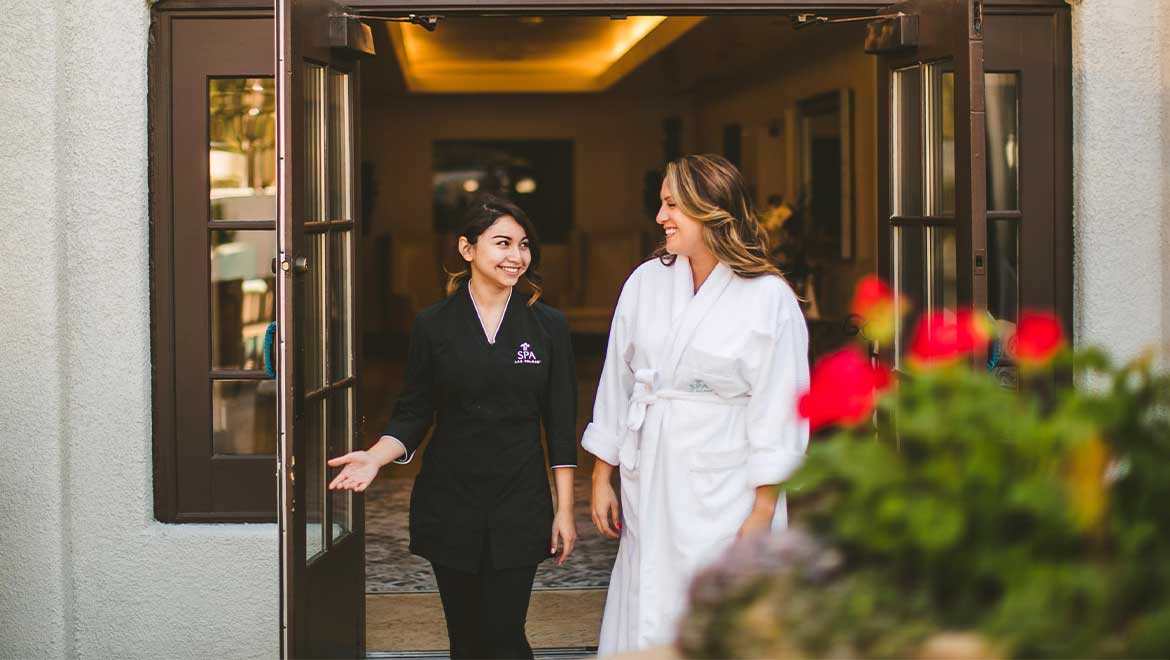 woman at spa