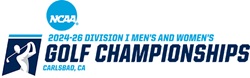 NCAA 2024-26 Division 1 Men's and Women's Golf Championship Carlsbad, CA Logo 