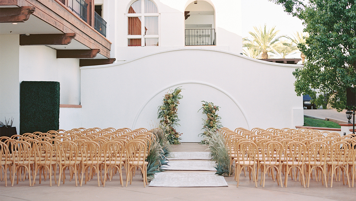 Ceremony on Iris Terrace, Mallory Dawn Photography - Omni La Costa Resort & Spa