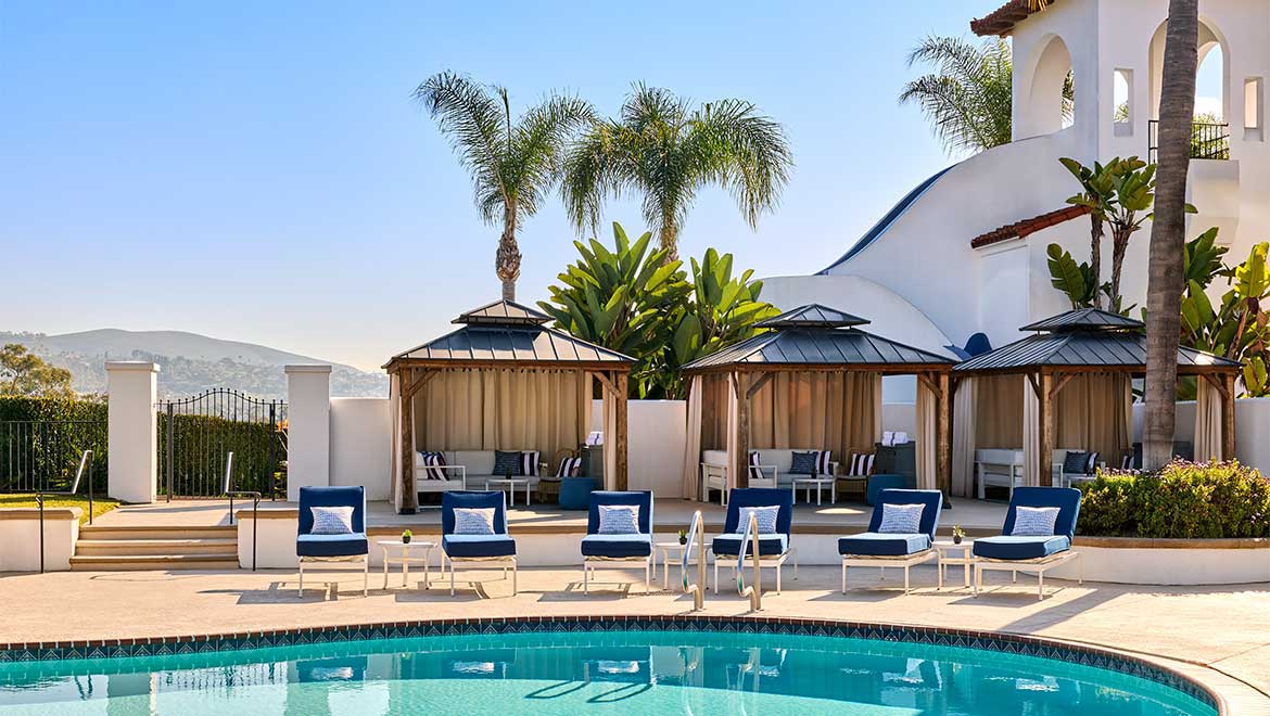 poolside cabanas