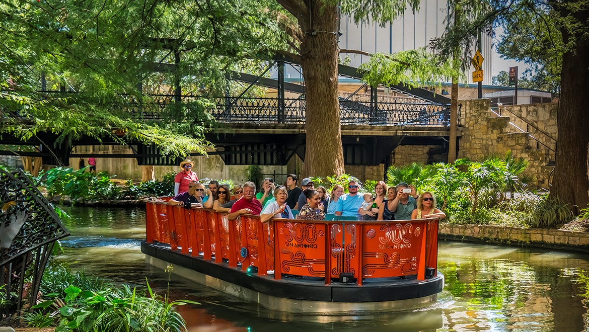 Riverwalk boat tour.