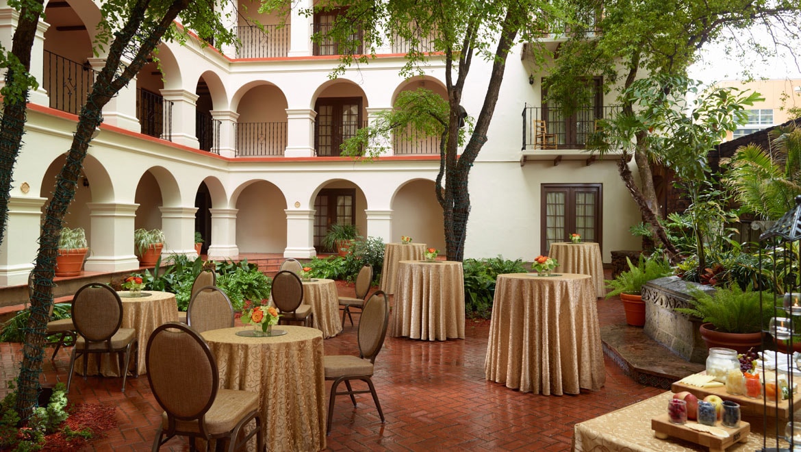 courtyard reception