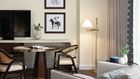Guest room sitting area