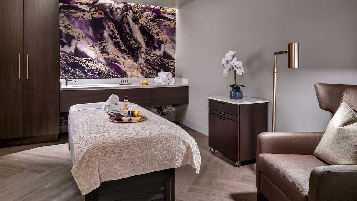 Spa treatment room
