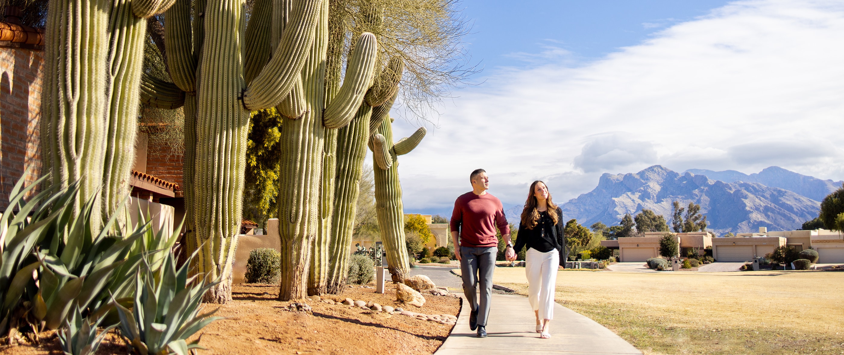 Couple walking