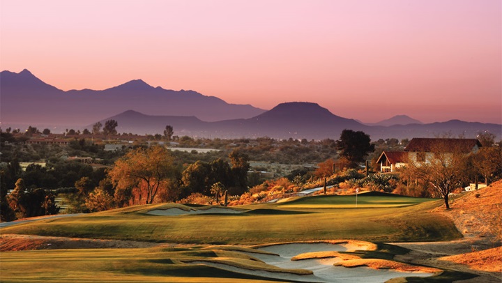 Omni Tucson golf course sunset 