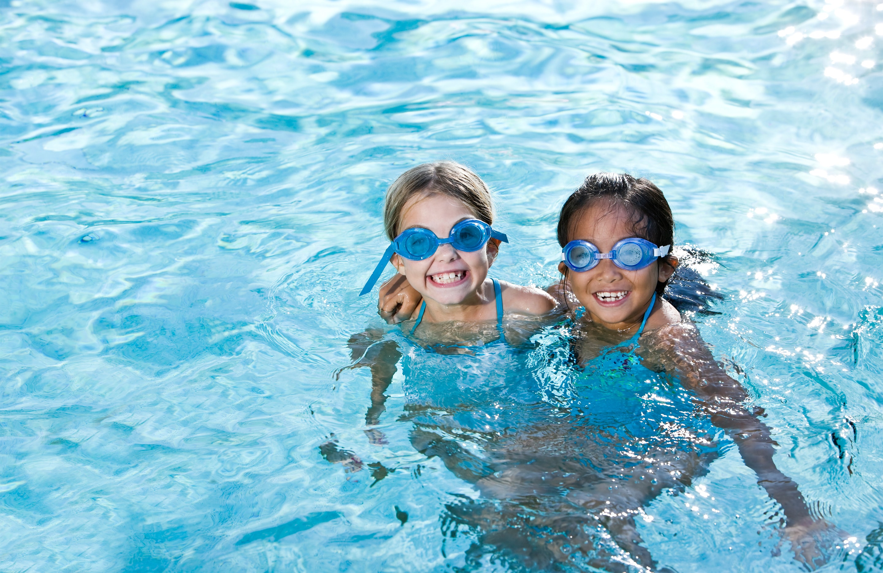 kids in pool