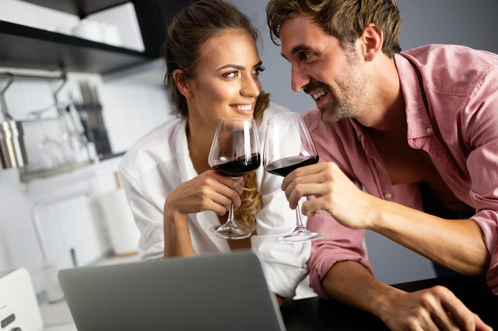 Couple Drinking Wine