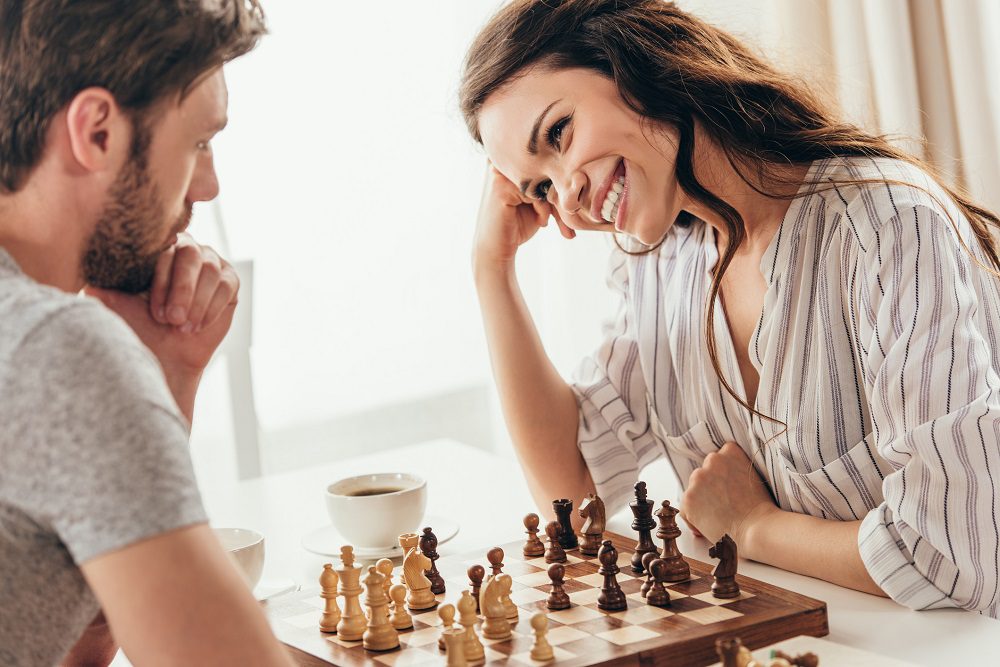 Couple Playing Chess
