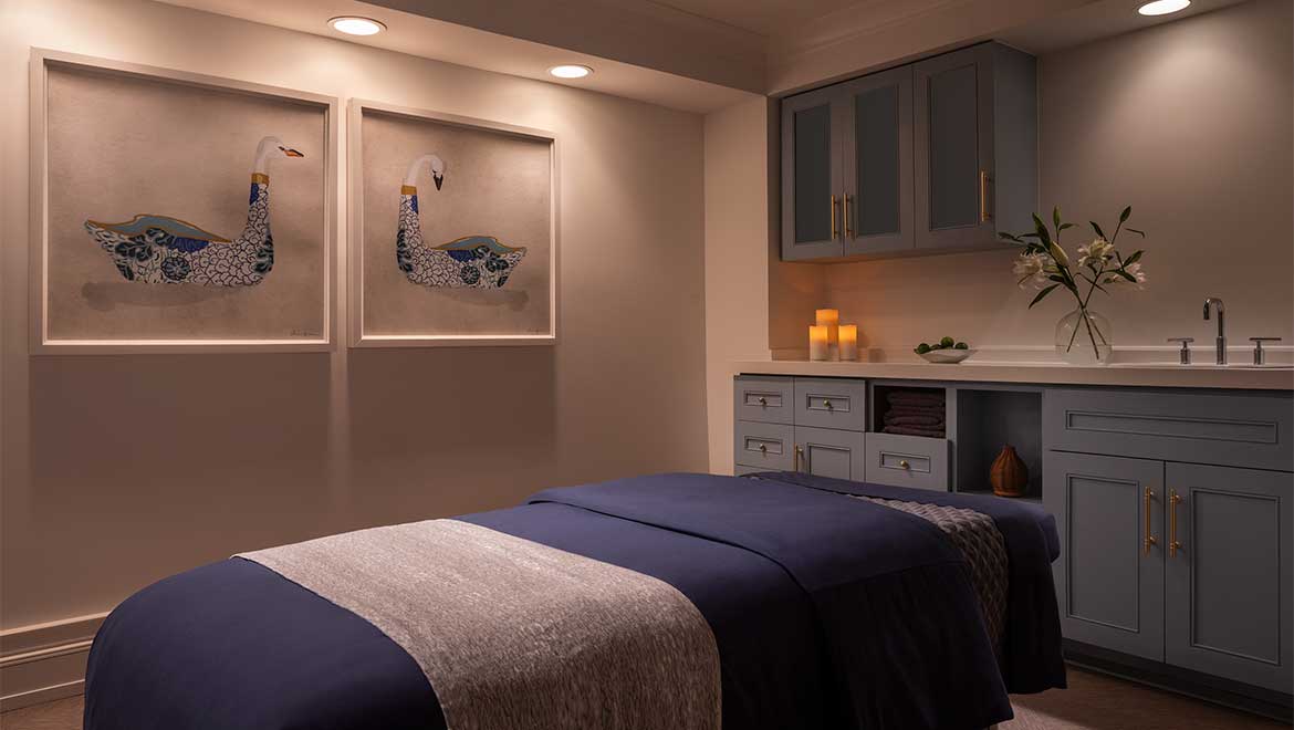 Spa treatment room